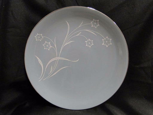Flintridge Reverie Strata Blue, White Flower, Platinum: Dinner Plate (s) 10 7/8"