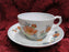 Heinrich Nanking, Coral Flowers w/ Green, Blue, Gold: Cup & Saucer Set (s)