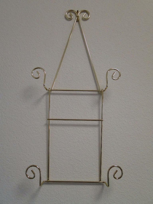 Bard's Expandable Vertical Brass Metal Display Rack: Top Piece for 1 7"-9" Plate