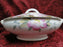 Noritake Azalea, 19322, White w/ Pink Flowers: Round Serving Bowl w/ Lid