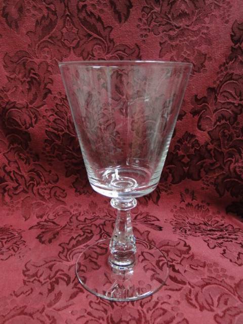 Spiegelau Frosted & Clear Leaves: Water or Wine Goblet (s), 7 5/8 Tal —  Dishes Encore
