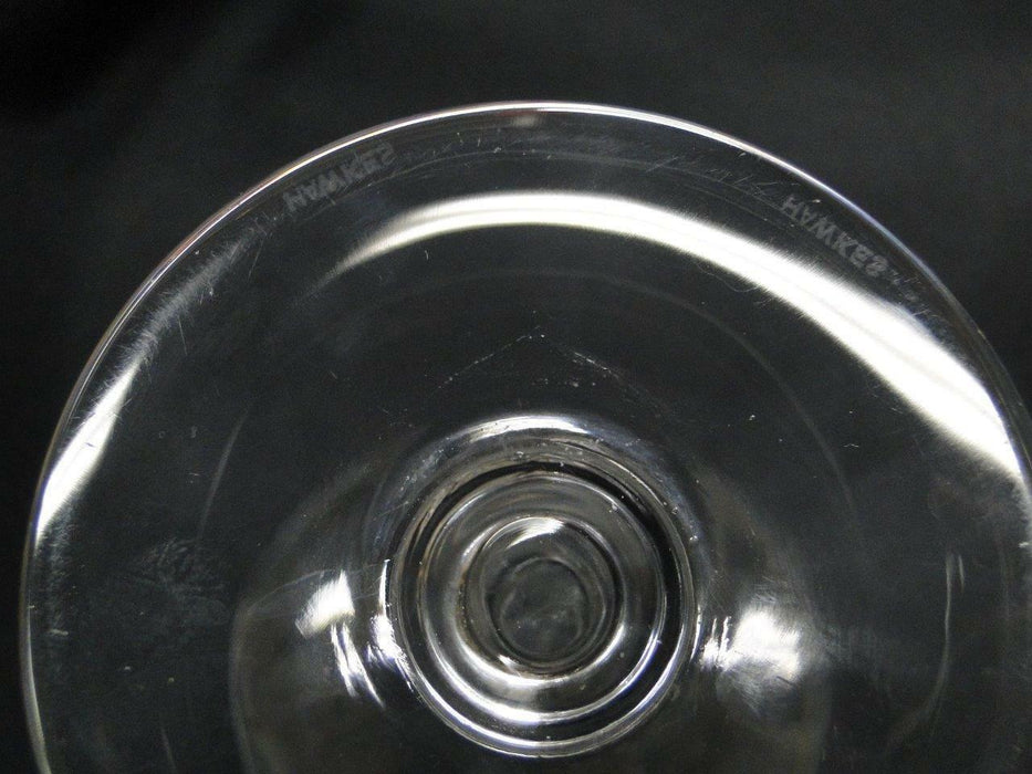 Hawkes 9-2, Cut Vertical Lines & X's: Water or Wine Goblet, 6 1/2" Tall