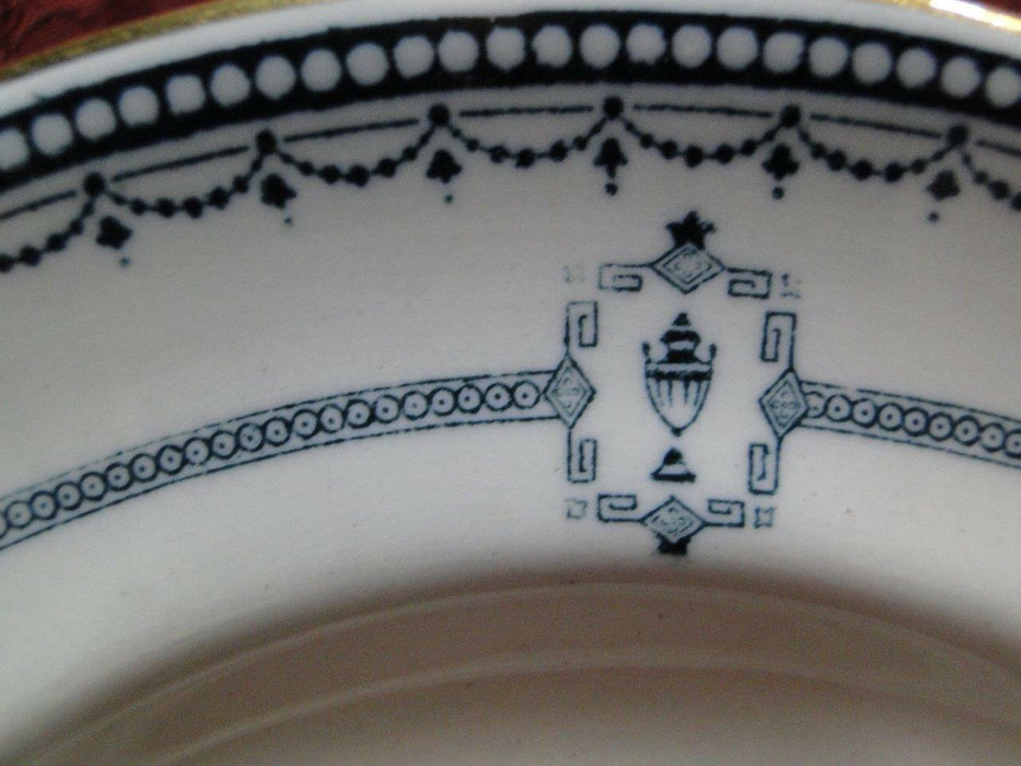 Royal Doulton Mina, Dark Blue Swags, Circles, Urns: Oval Serving Platter 10 1/4"