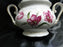 Winterling 84: Embossed Scrolls, Pink Flowers: Sugar Bowl & Lid, 5 1/4" Tall