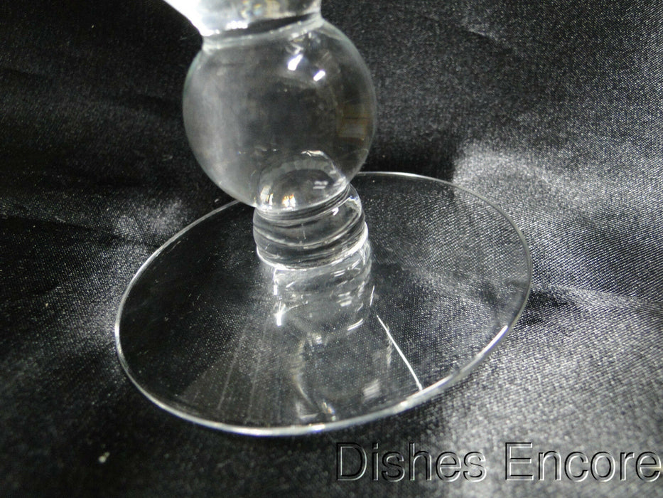 Clear w/ Etched Floral, Ball Stem: Iced Tea (s), 6 5/8" Tall - CR#031