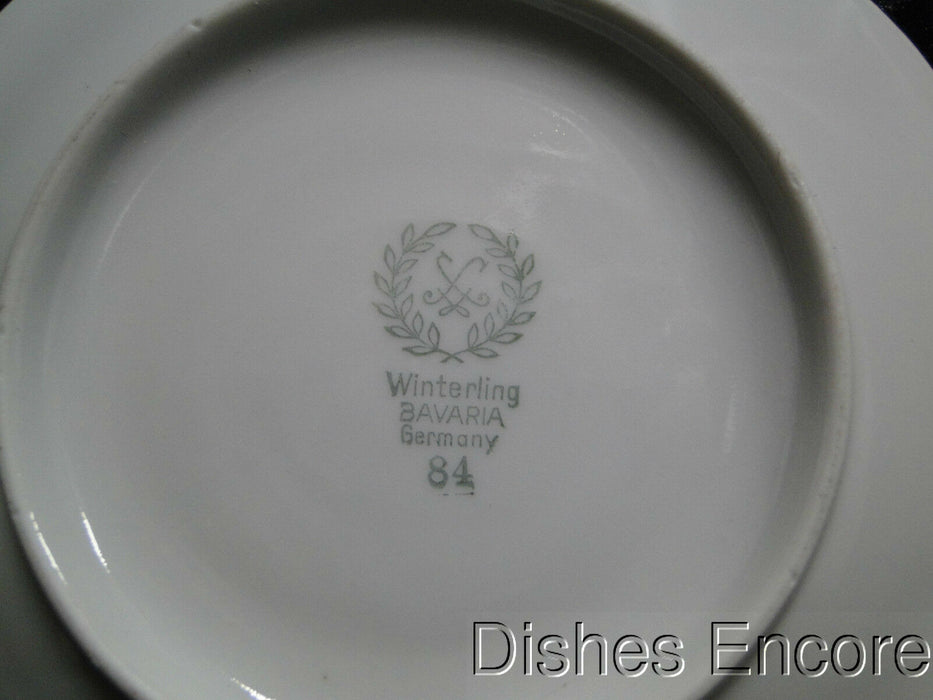 Winterling 84: Embossed Scrolls, Pink Flowers: 5 7/8" Saucer Only, No Cup