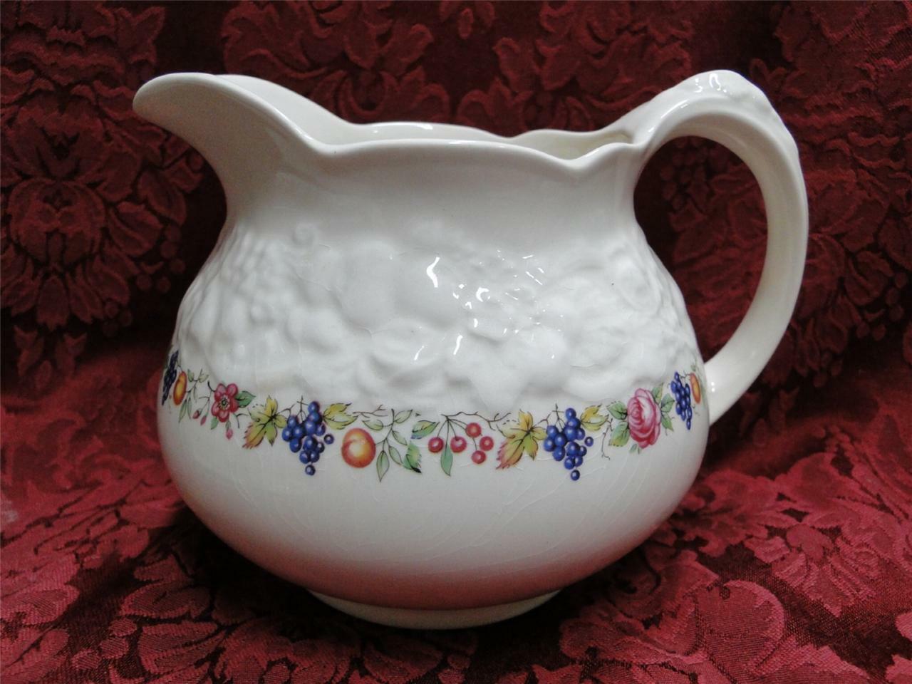 Crown Ducal Florentine Garden, Fruit: Pitcher, 4 1/2", Crazing