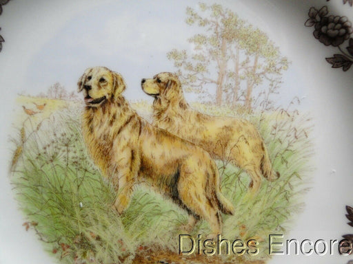 Spode Woodland Golden Retriever Hunting Dog: NEW Salad Plate (s), 7 3/4", Box
