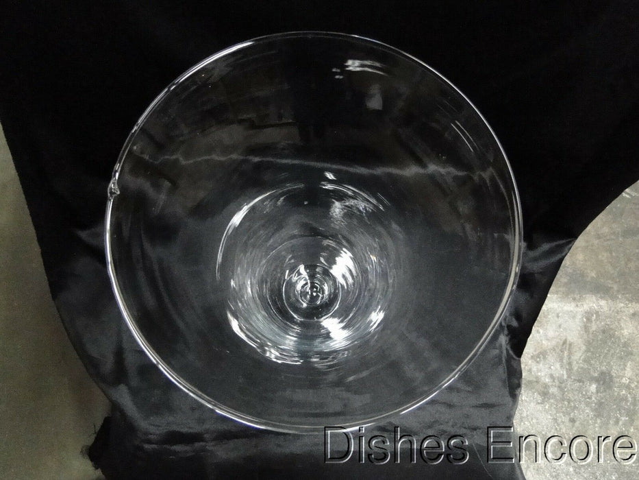 Clear w/ Smooth Body, Ball Stem: Vase (s), 13" Tall, Flaw on Edge -- MG#139