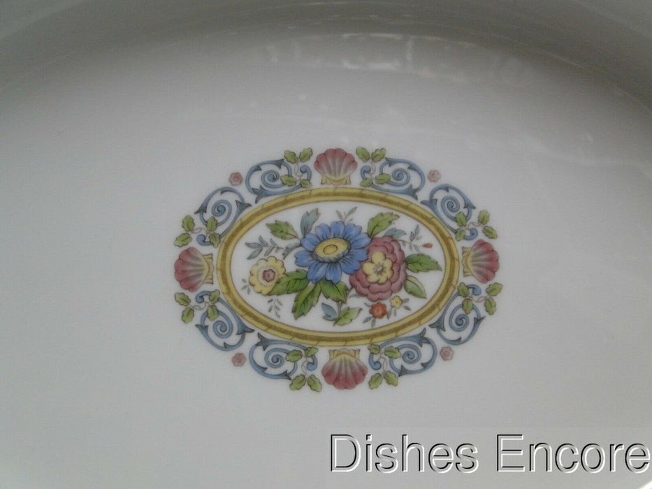 Wedgwood Runnymede Blue, Pink Shells: Oval Serving Bowl, 10 3/4"