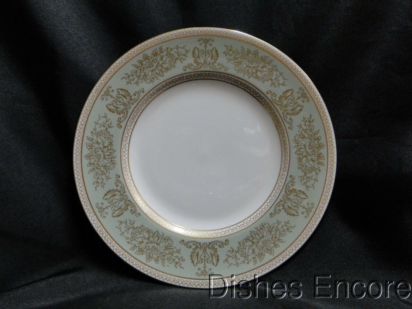 Wedgwood Gold Columbia, Sage Green, Gold Griffons: Salad Plate (s), 8 1/8"