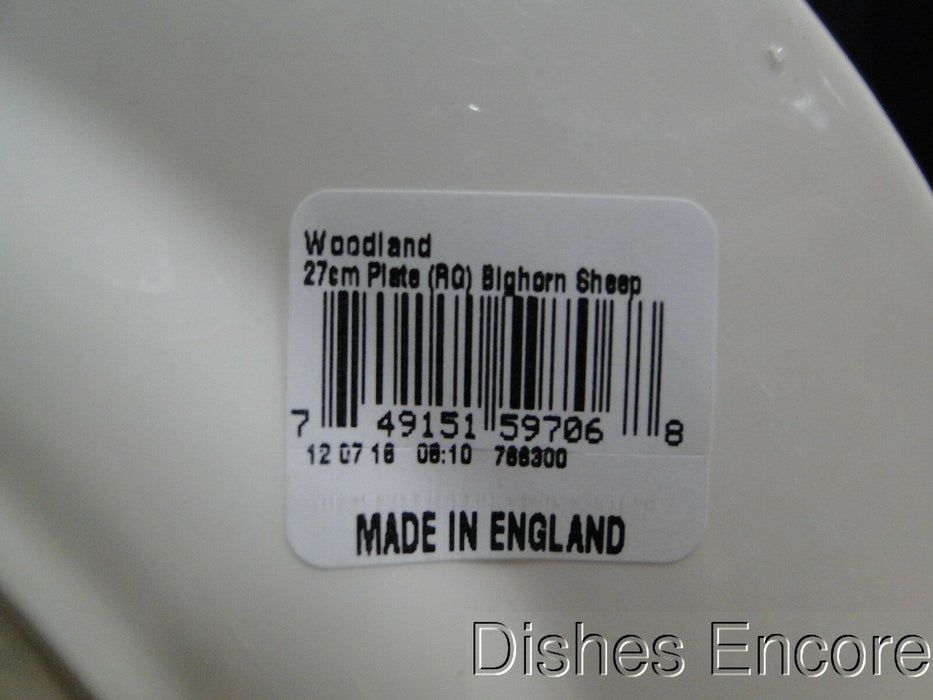 Spode Woodland Bighorn Sheep, England: NEW Dinner Plate (s) 10 1/2", Box