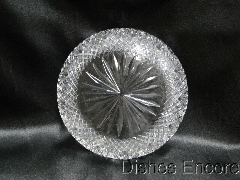 Clear Glass w/ Cut Design: Shallow Dish / Bottle Coaster, As Is  -- MG#117