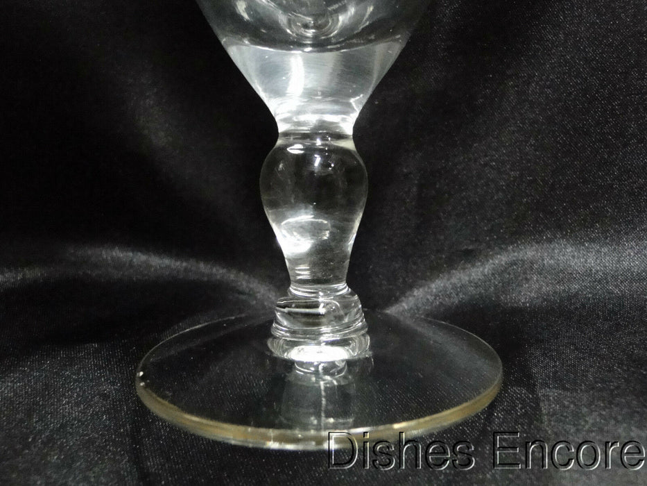 Clear w/ Double Gold Trim Gold Trim: Iced Tea (s), 7 1/8" Tall -- CR#093