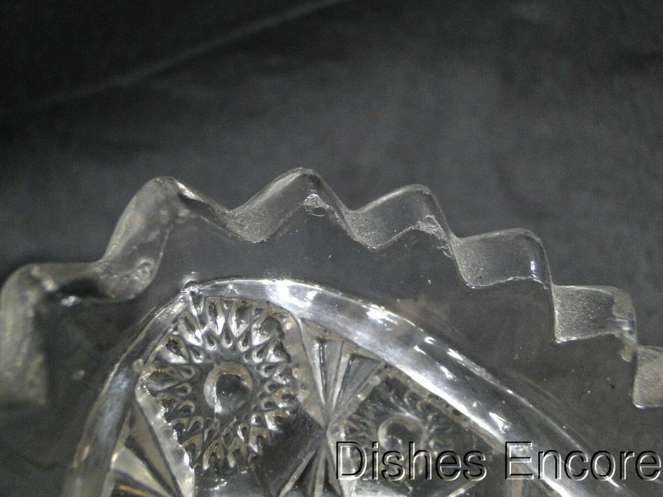 Imperial Glass Nucut, Pressed Glass: Oval Dish, 6 1/2" x 4 1/8", As Is