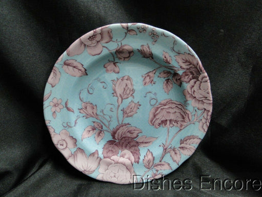 Spode Kingsley, Plum Florals on Teal, England: NEW Salad Plate (s), 7 1/2"