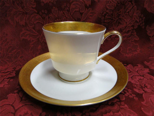 Mikasa Harrow, Gold Encrusted Band: Cup & Saucer Set (s)