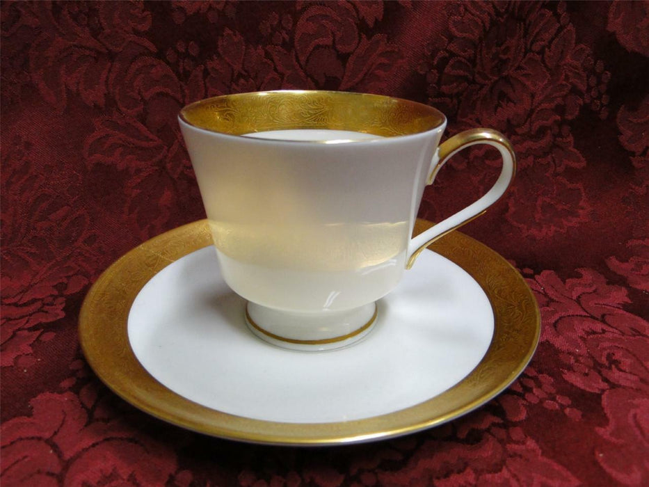Mikasa Harrow, Gold Encrusted Band: Cup & Saucer Set (s)