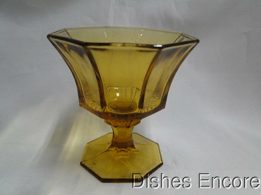 Independence Octagonal Amber: Champagne / Sherbet (s), 4" Tall