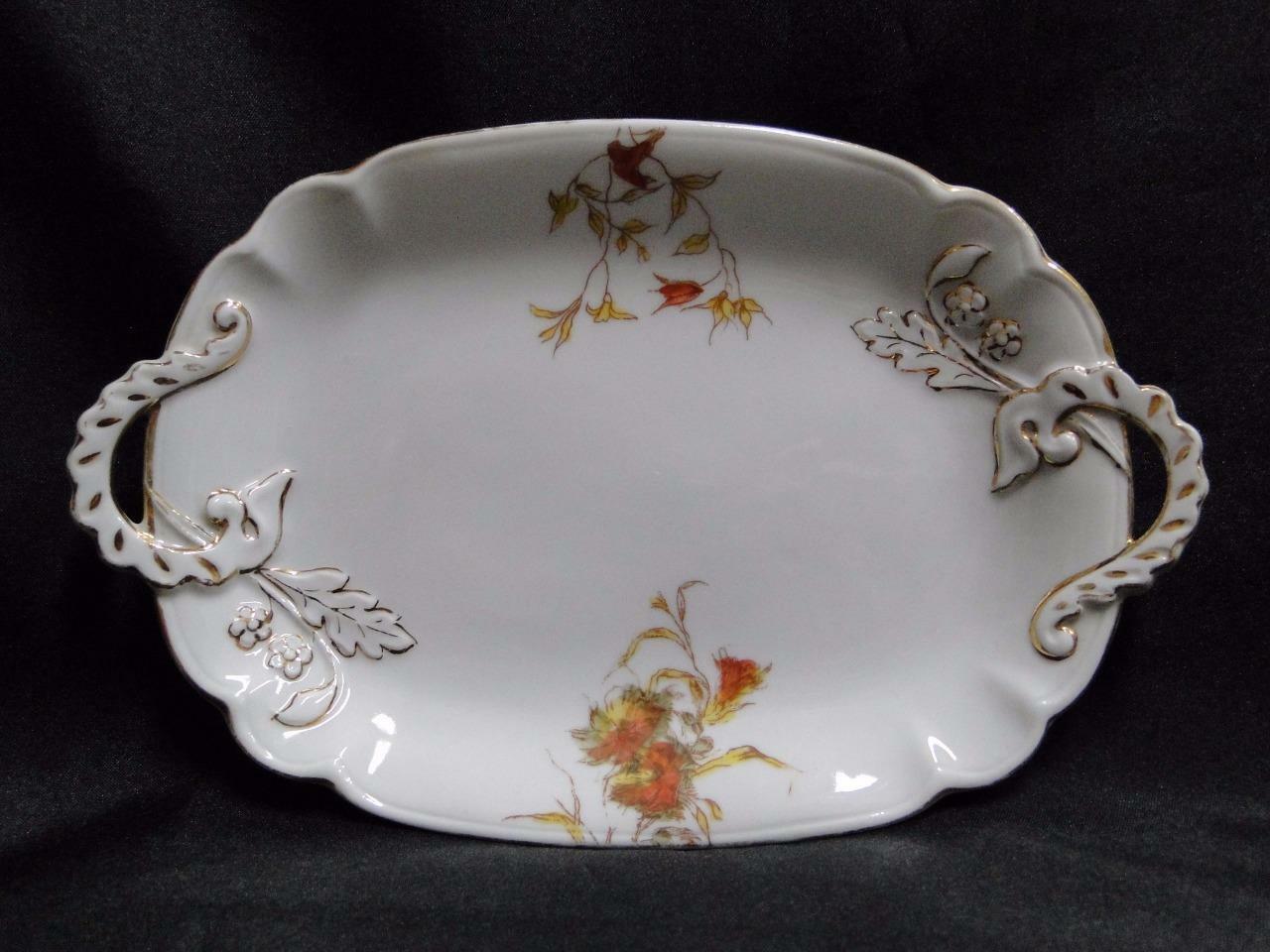 Schwalb Brothers (BSM), Coral Flowers: Relish w/ Handles, 8 5/8"