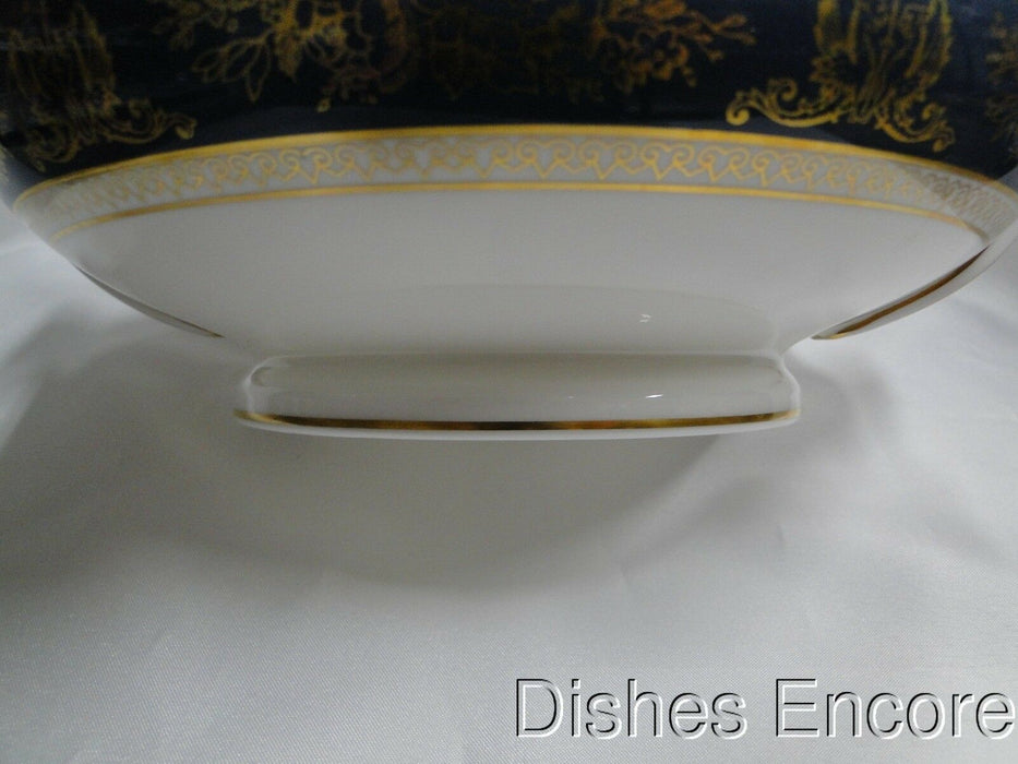 Wedgwood Columbia Blue & Gold, Dragons, Flowers: Round Serving Bowl, No Lid