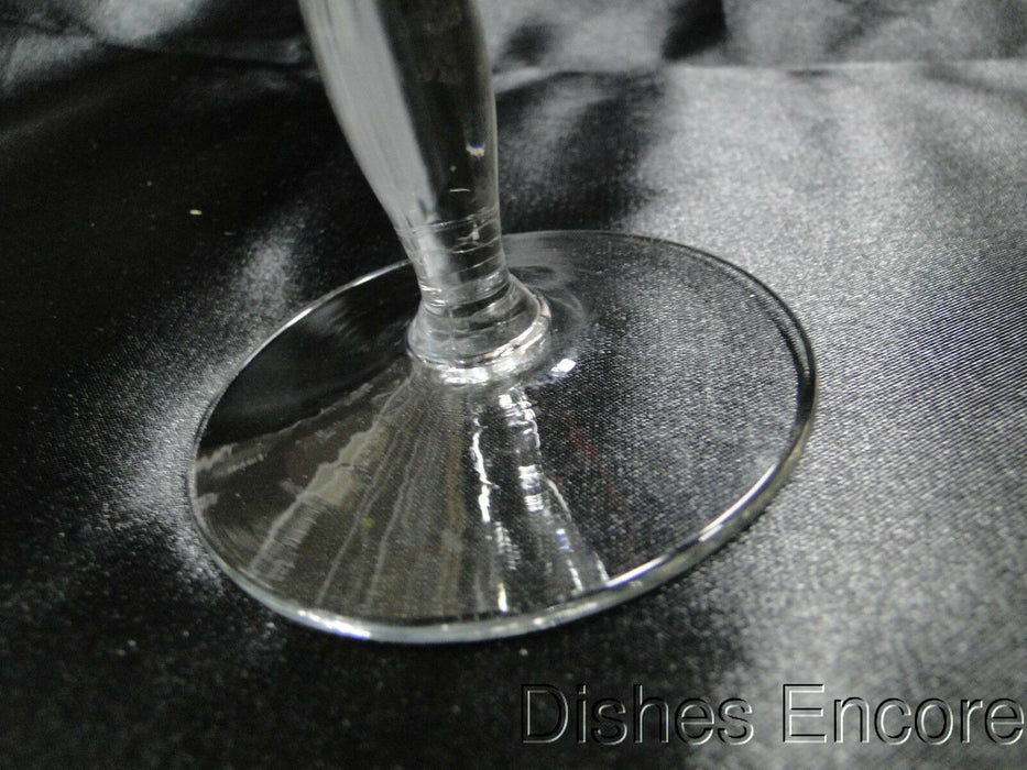 Etched Flowers & Leaves: Water or Wine Goblet, 6 5/8" - CR#016