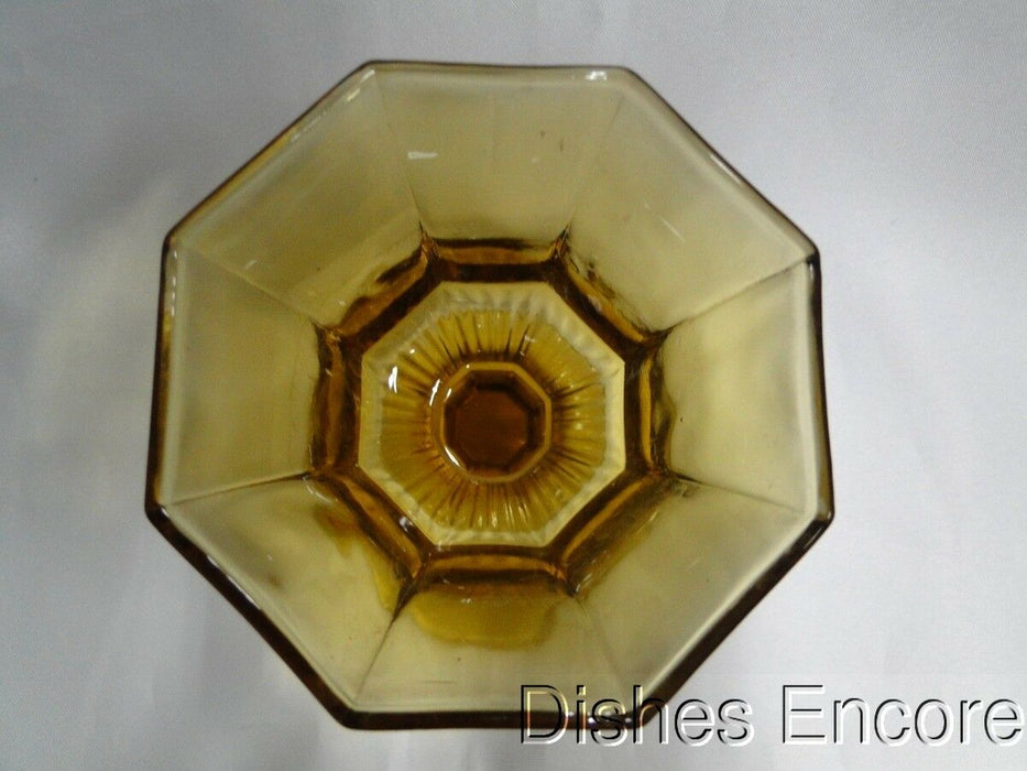 Independence Octagonal Amber: Champagne / Sherbet (s), 4" Tall