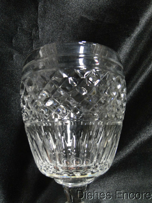 Rock Sharpe 2015-2, X's & Ovals: Water or Wine Goblet, 6 3/8", As Is