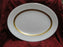 Wedgwood Adelphi, White w/ Gold Encrusted Verge: Oval Serving Platter, 16"