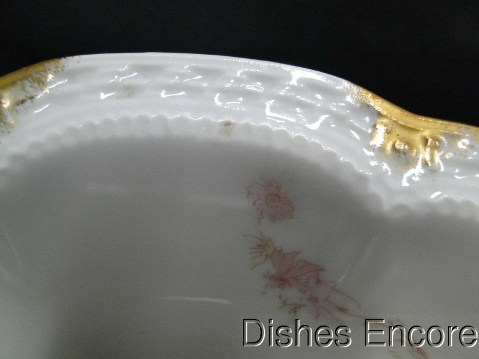 Haviland (Limoges) Schleiger 247d, Pale Pink Flowers: Soup Bowl (s), 7 3/8"