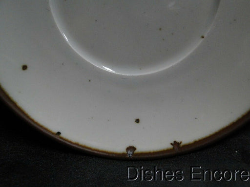 Dansk Brown Mist, Brown Trim, Speckles: 6 1/4 Saucer Only, No Cup, Coupe Shape