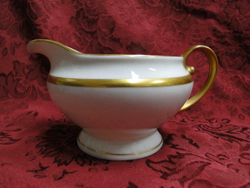 Tirschenreuth Colonial, White w/ Smooth Gold Band: Creamer / Cream Pitcher