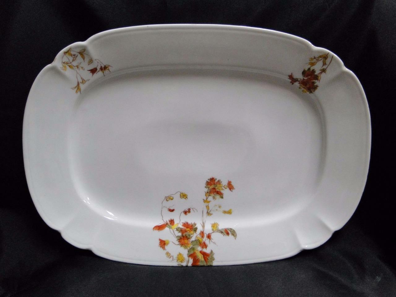 Schwalb Brothers (BSM), Coral Flowers: Oval Serving Platter, 14 7/8" x 10 1/2"