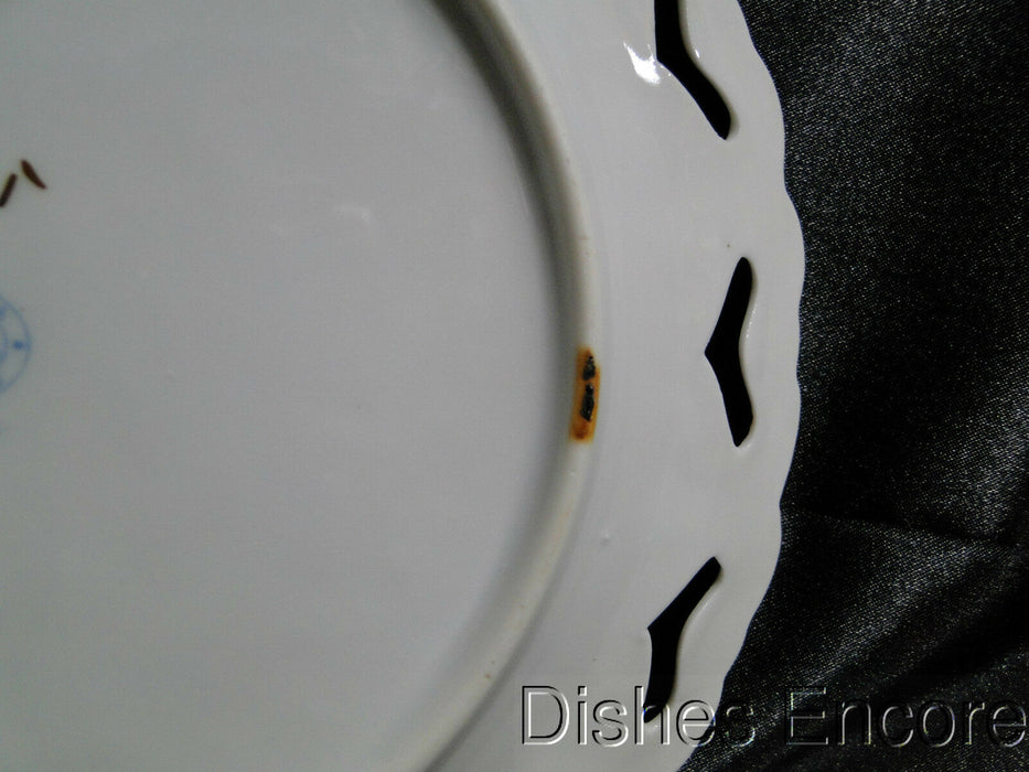 Victoria (Austria), White w/ Viotets & Pirced Rim: Salad Plate (s), 8 1/2"