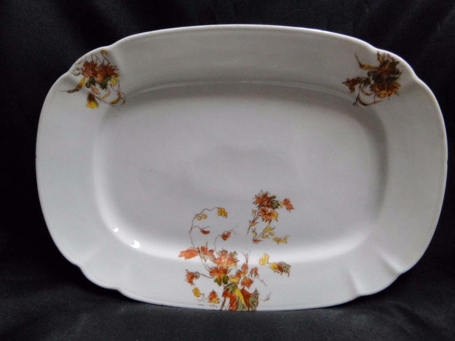 Schwalb Brothers (BSM), Coral Flowers: Oval Serving Platter, 12 7/8" x 9 1/8"