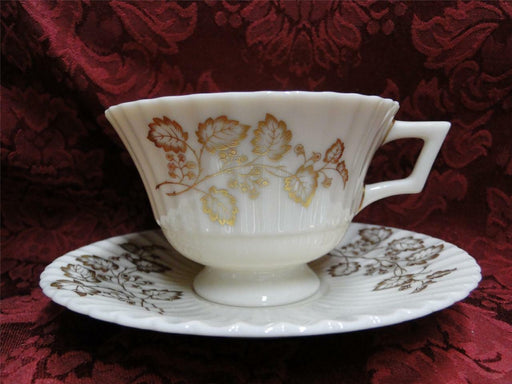 Lenox Nocturne, Gold Leaves & Berries, Temple Shape: Cup & Saucer Set (s)