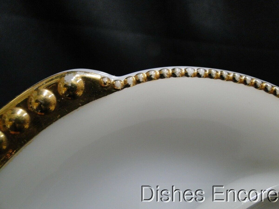 Anchor Hocking Swirl Golden Anniversary Milk Glass: 3-Part Relish Dish, Worn