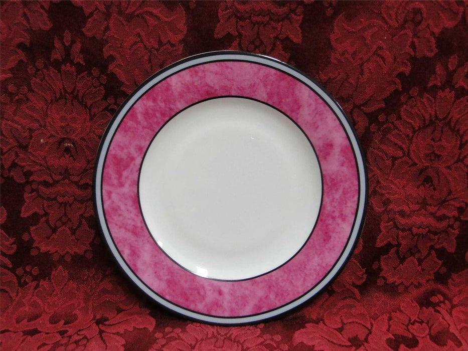 Philippe Deshoulieres Cordoba Fuschia, Marble w/ Gray Band: Bread Plate (s), 7"
