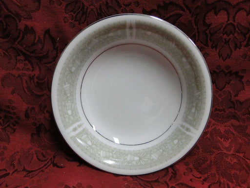 Mikasa Chapel, Green Bells on White, Platinum: Fruit Bowl (s), 5 5/8"