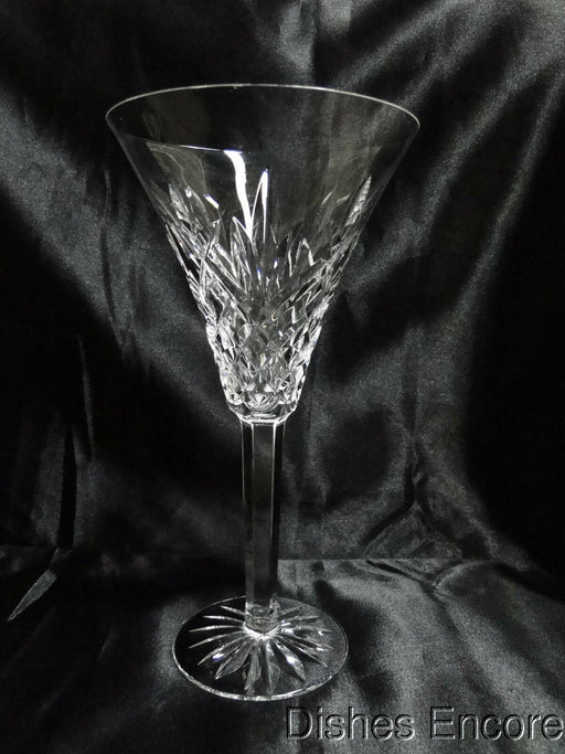 Waterford Crystal Ashbourne, Flared, Criss Cross Water or Wine Goblet 8 1/4"