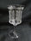 Hawkes 9-2, Cut Vertical Lines & X's: Water or Wine Goblet, 6 1/2" Tall