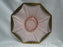 Tiffin Rambler Rose Pink, Encrusted Gold: Octagonal Serving / Cake Plate, 10"