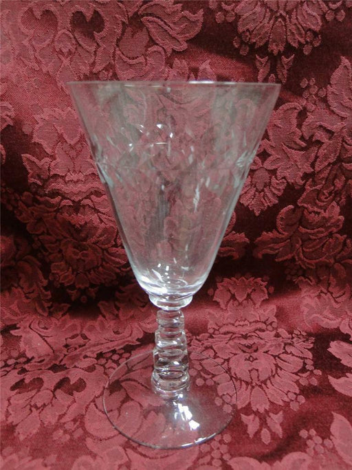 Cambridge Laurel Wreath 3139: Water or Wine Goblet (s), 6 3/4" Tall