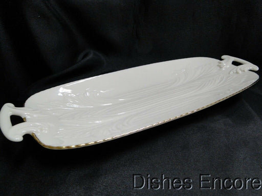 Lenox Spring Garden Collection: Celery Tray w/ Ivory Handles, 13 5/8" x 5 3/8"