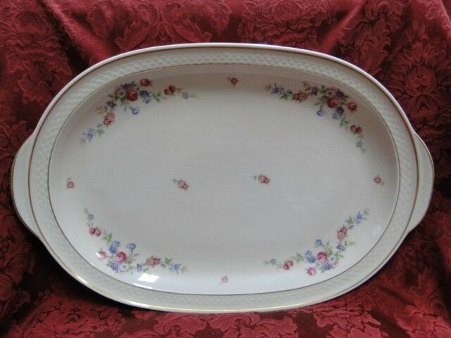 Thomas China 7211, Versailles White, Floral: Serving Platter, 15 1/4"