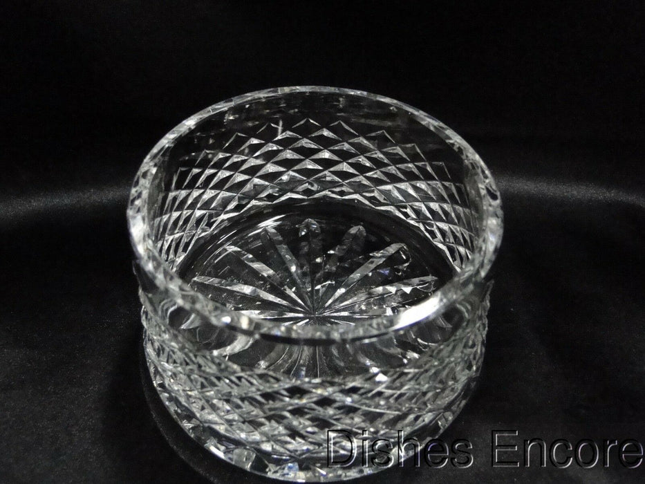 Waterford Crystal Alana, Cut Cross Hatch: Open Sugar Bowl, 3 1/2" x 2 1/2" Tall