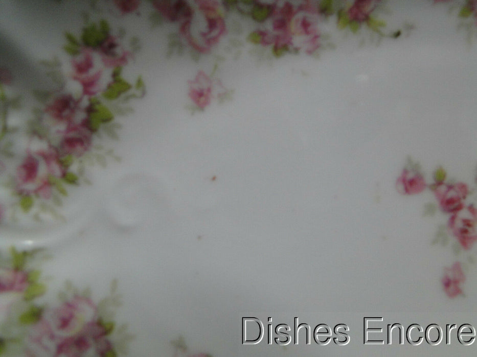 Zeh, Scherzer & Co 508, Pink Rose Garland: Oval Relish, 9" x 5 1/2"