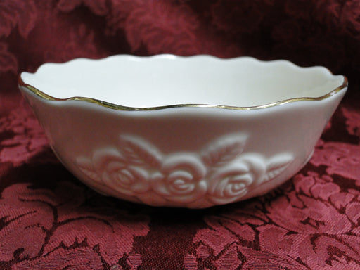 Lenox Rosebud Collection, Ivory w/ Embossed Roses, Gold: 5" All Purpose Bowl