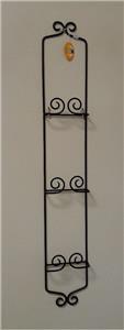 Bard's Vertical Black Metal Display Rack for 3 10 3/4" - 7 3/4" Plates 38"