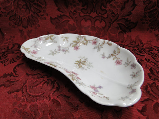 Haviland (Limoges) Schleiger 81a, Pink, Blue, Lavender: Crescent Plate (s)